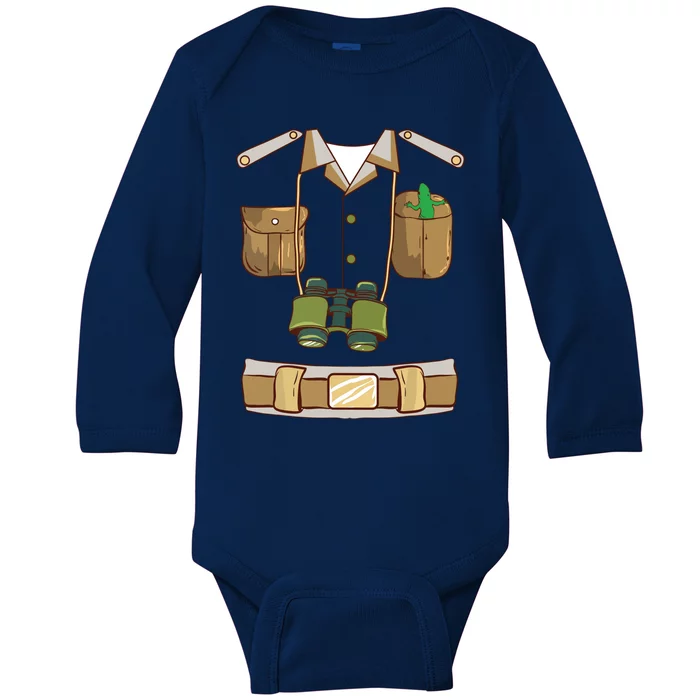 Zookeeper Safari Animal Lover Keeper Halloween Explorer Baby Long Sleeve Bodysuit