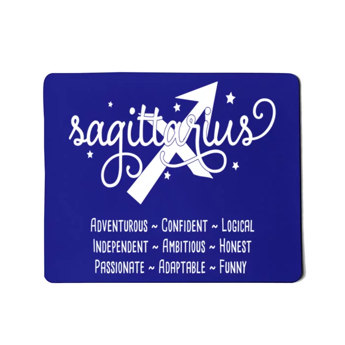 Zodiac Sagittarius Characteristics Gift Mousepad