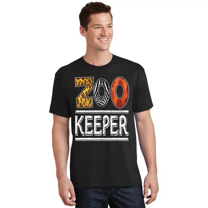 Zookeeper Safari Costume Adult Animal Print Zoo Keeper T-Shirt