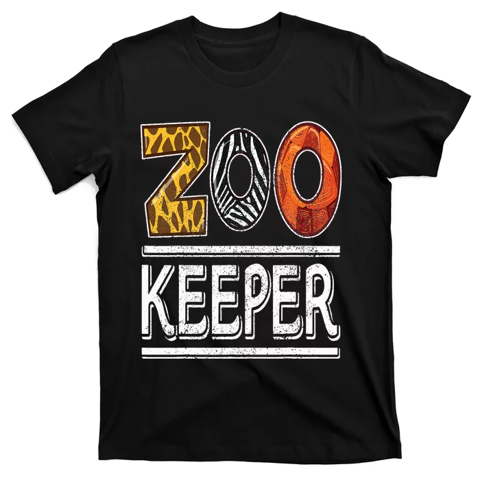 Zookeeper Safari Costume Adult Animal Print Zoo Keeper T-Shirt