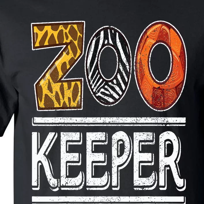 Zookeeper Safari Costume Adult Animal Print Zoo Keeper Tall T-Shirt