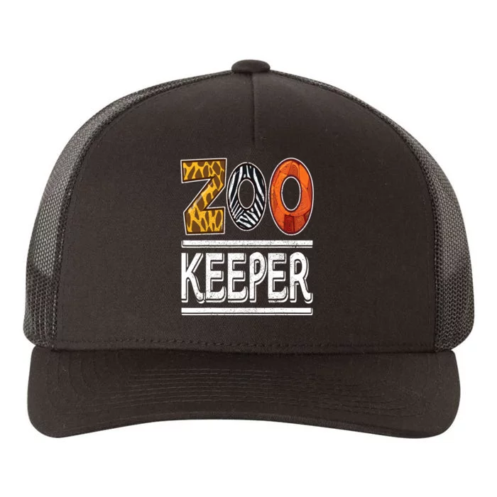 Zookeeper Safari Costume Adult Kids Animal Print Zoo Keeper Yupoong Adult 5-Panel Trucker Hat