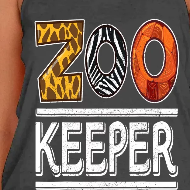 Zookeeper Safari Costume Adult Kids Animal Print Zoo Keeper Women's Knotted Racerback Tank