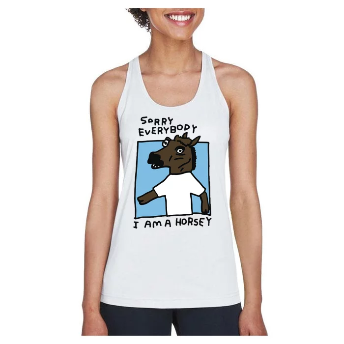 Zoebread Sorry Everybody I Am A Horsey Women's Racerback Tank