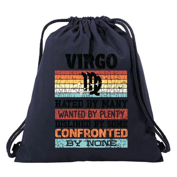 Zodiac Sign Funny Virgo Hated By Many Graphic Drawstring Bag