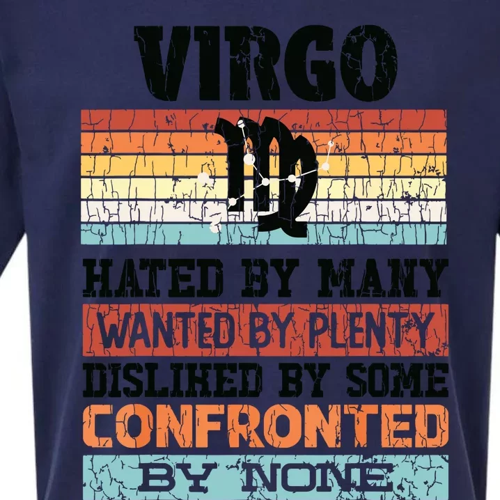 Zodiac Sign Funny Virgo Hated By Many Graphic Sueded Cloud Jersey T-Shirt