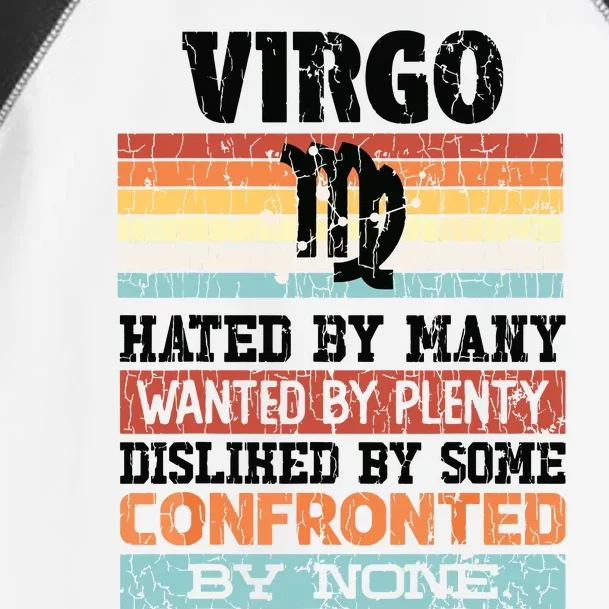 Zodiac Sign Funny Virgo Hated By Many Graphic Toddler Fine Jersey T-Shirt