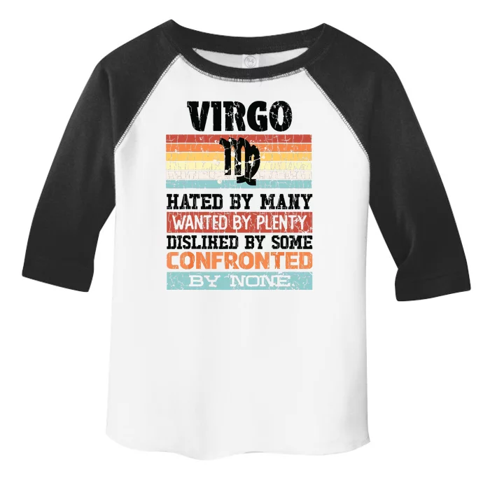 Zodiac Sign Funny Virgo Hated By Many Graphic Toddler Fine Jersey T-Shirt