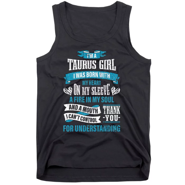 Zodiac Sign Funny I’m A Taurus Tank Top