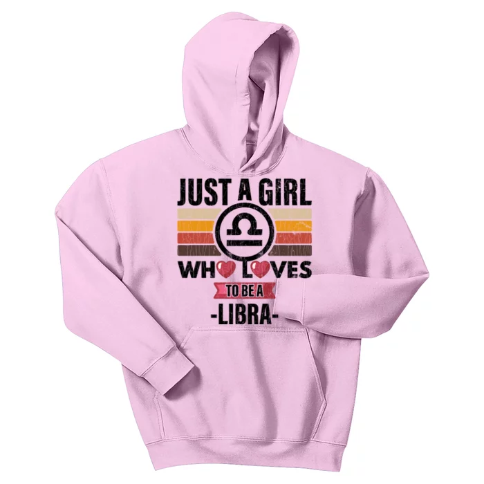 Zodiac Sign Funny Who Loves To Be A Libra Graphic Cute Gift Kids Hoodie