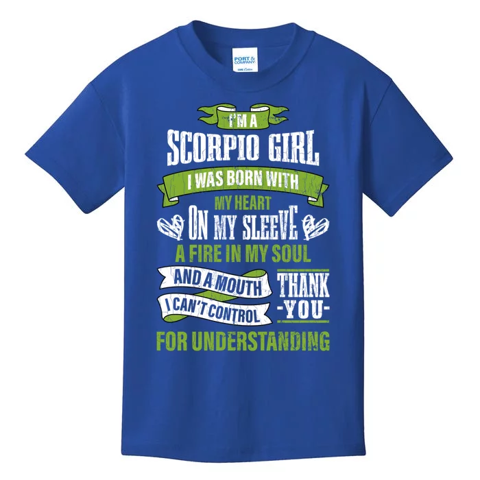 Zodiac Sign Funny I’m A Scorpio Graphic Cute Gift Kids T-Shirt