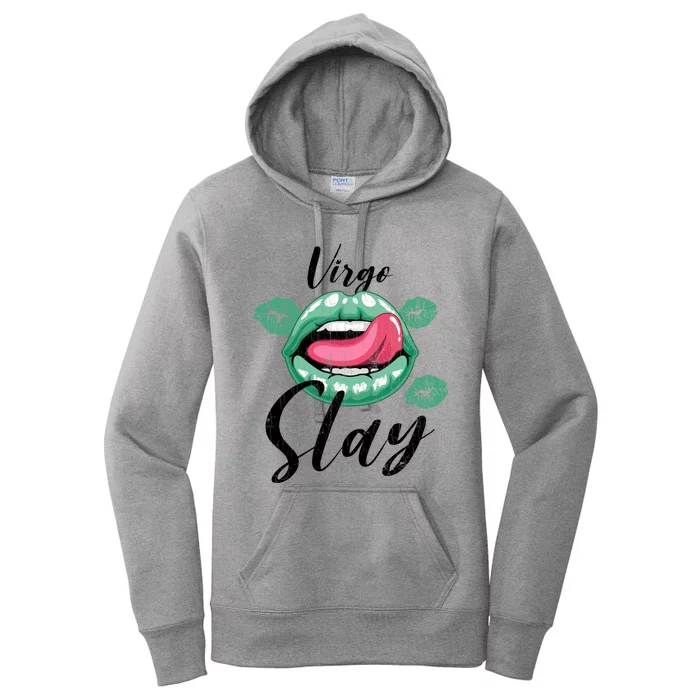 Zodiac Sign Funny Virgo Slay Graphic Cute Gift Women's Pullover Hoodie