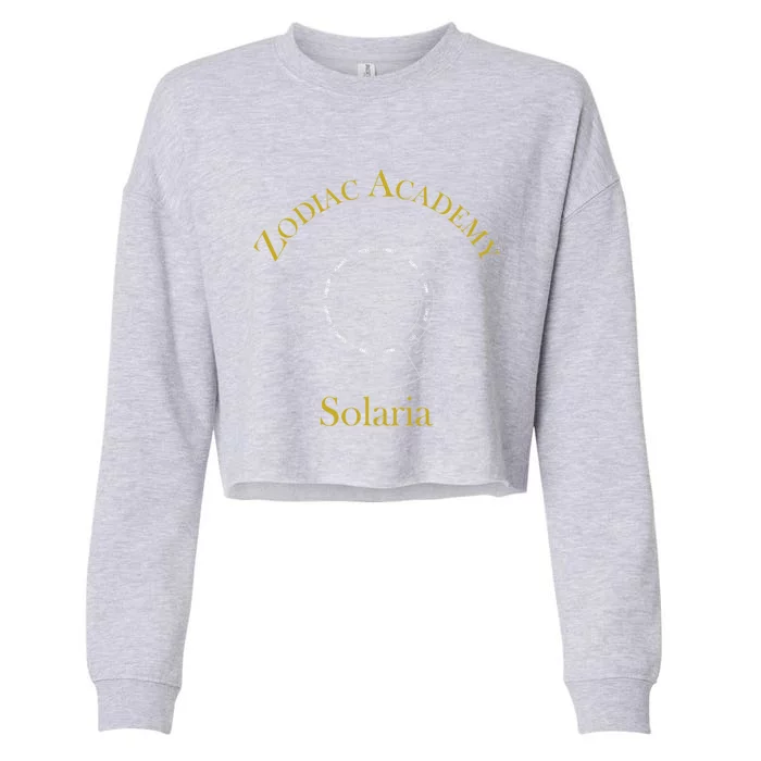 Zodiac Signs Gift Cropped Pullover Crew