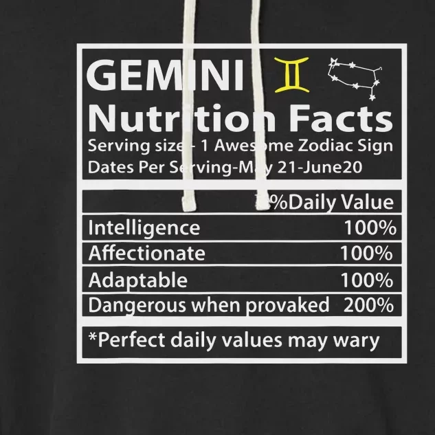 Zodiac Sign Gemini Astrologist Gift Gemini Garment-Dyed Fleece Hoodie