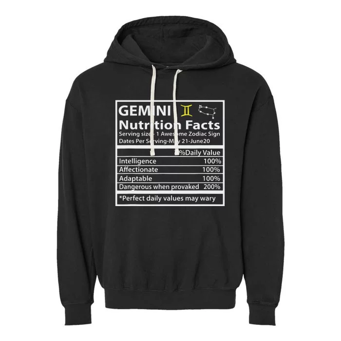 Zodiac Sign Gemini Astrologist Gift Gemini Garment-Dyed Fleece Hoodie