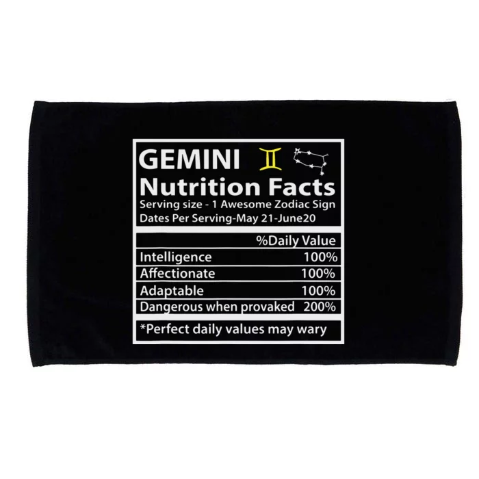 Zodiac Sign Gemini Astrologist Gift Gemini Microfiber Hand Towel