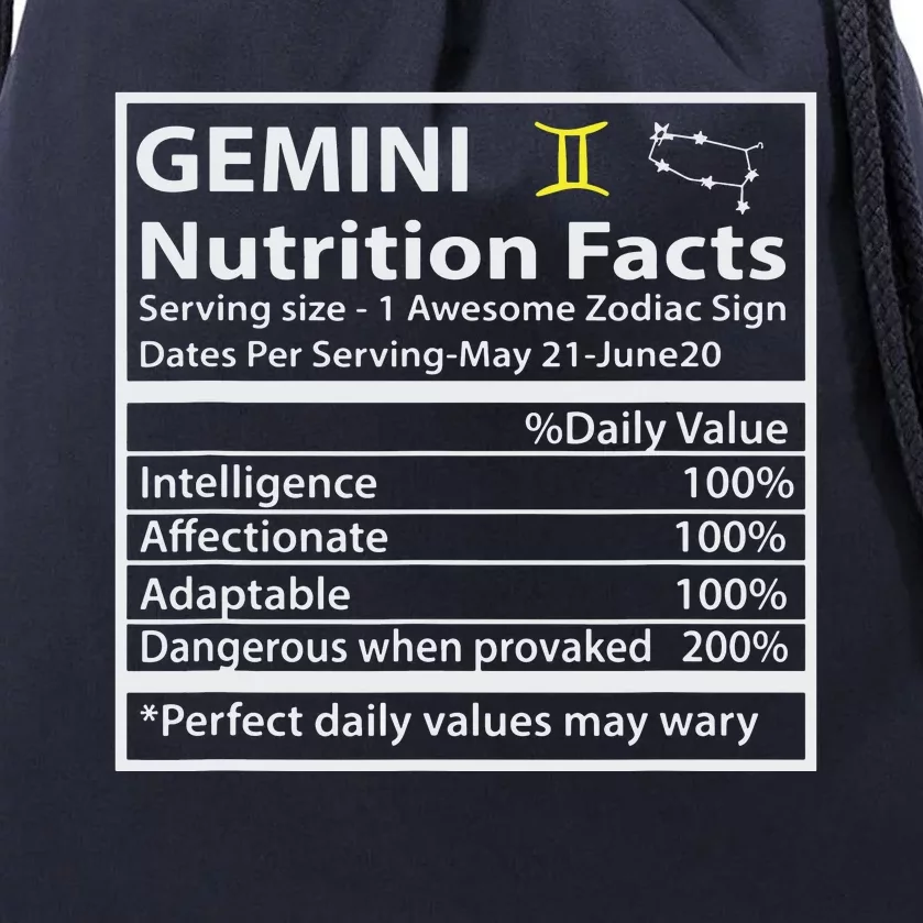 Zodiac Sign Gemini Astrologist Gift Gemini Drawstring Bag