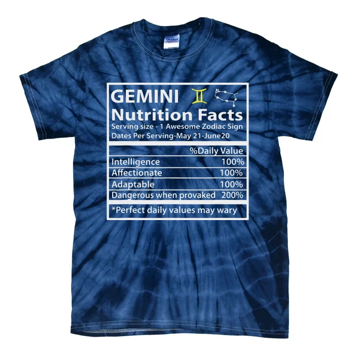 Zodiac Sign Gemini Astrologist Gift Gemini Tie-Dye T-Shirt