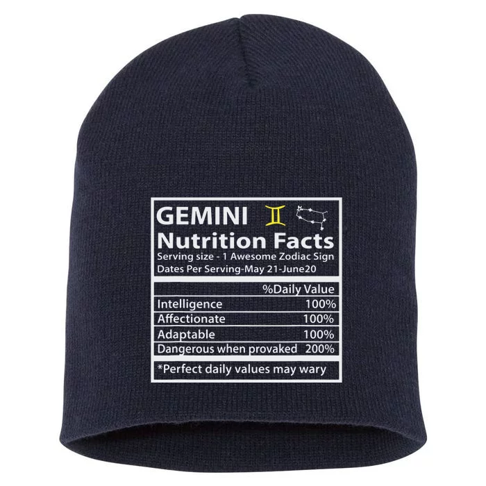 Zodiac Sign Gemini Astrologist Gift Gemini Short Acrylic Beanie