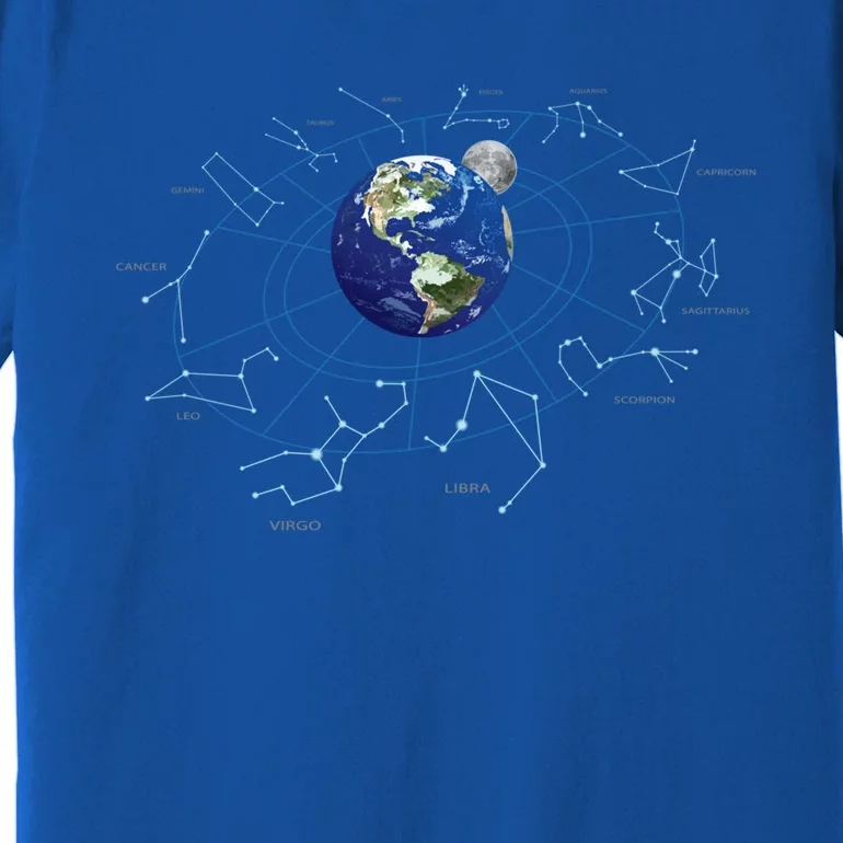 Zodiac Signs Horoscope Astrology Gift Premium T-Shirt