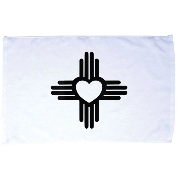 Zia Symbol Heart I Love New Mexico Microfiber Hand Towel