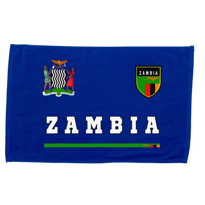 Zambia Sportsoccer Jersey Flag Football Africa Microfiber Hand Towel