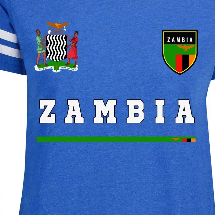 Zambia Sportsoccer Jersey Flag Football Africa Enza Ladies Jersey Football T-Shirt