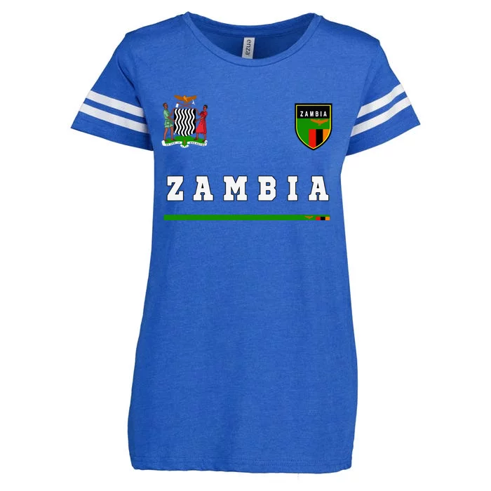 Zambia Sportsoccer Jersey Flag Football Africa Enza Ladies Jersey Football T-Shirt