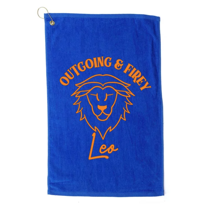 Zodiac Sign Leo Gift Platinum Collection Golf Towel