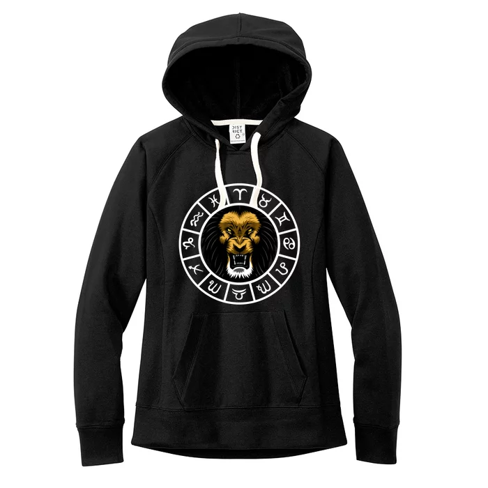 Zodiac Sign Leo Cool Gift Women's Fleece Hoodie