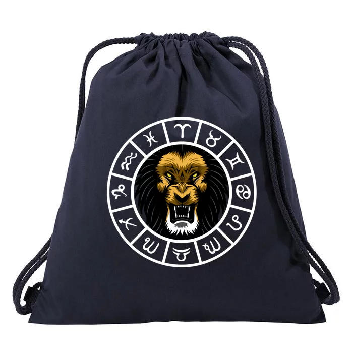 Zodiac Sign Leo Cool Gift Drawstring Bag