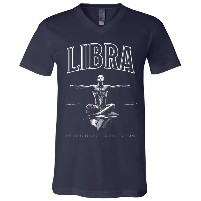 Zodiac Sign Libra Astrology Horoscope V-Neck T-Shirt