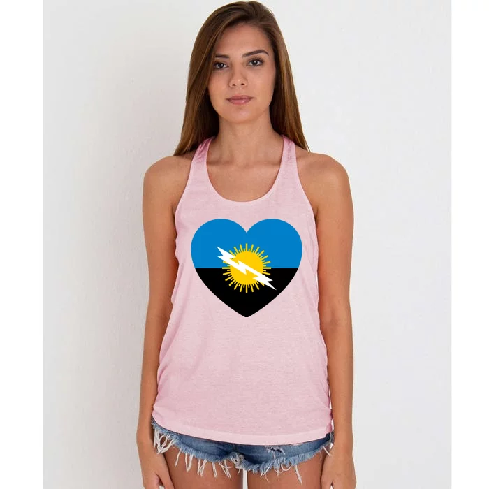 Zulia State Love Of Venezuela Gift Women's Knotted Racerback Tank