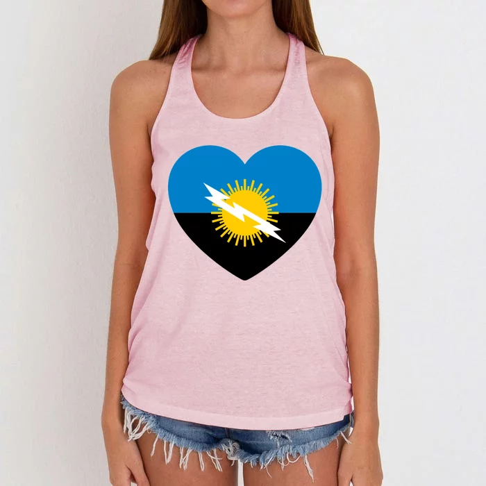 Zulia State Love Of Venezuela Gift Women's Knotted Racerback Tank