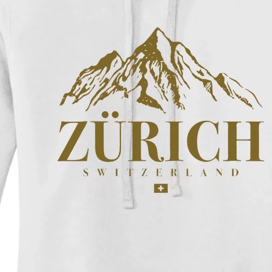 Zurich Switzerland Mountain Swiss Alps Women's Pullover Hoodie