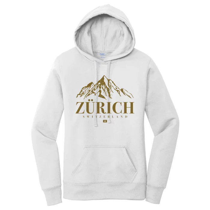 Zurich Switzerland Mountain Swiss Alps Women's Pullover Hoodie