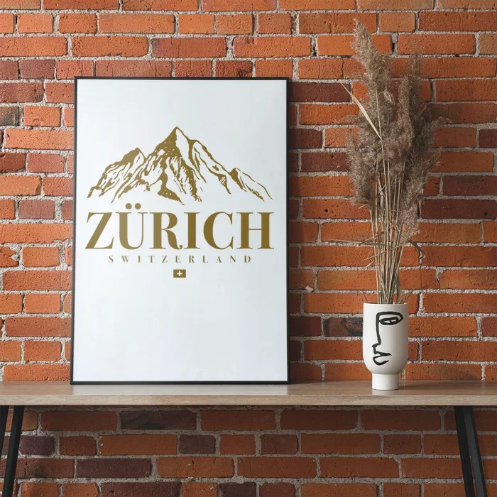 Zurich Switzerland Mountain Swiss Alps Poster