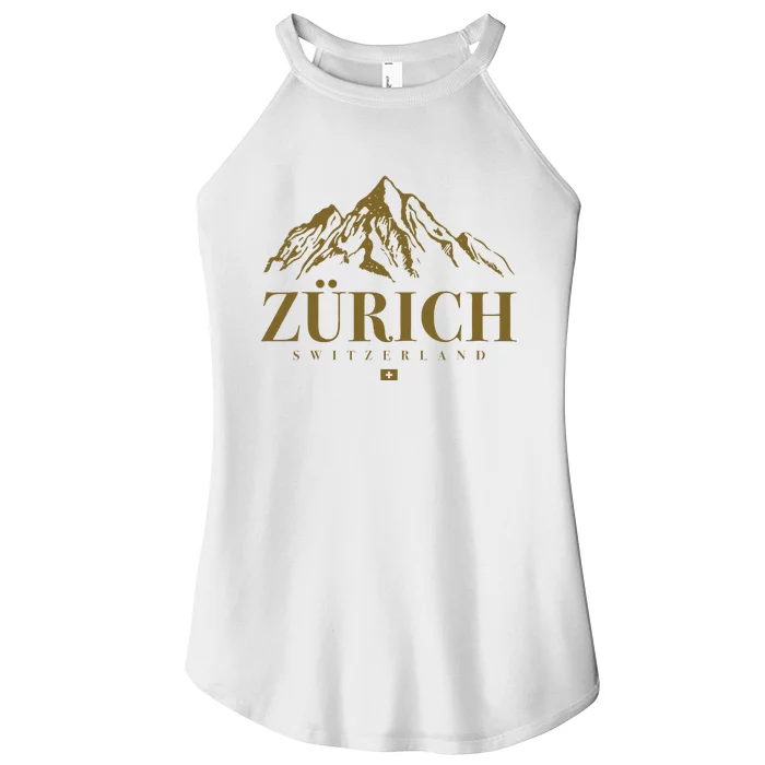 Zurich Switzerland Mountain Swiss Alps Women’s Perfect Tri Rocker Tank