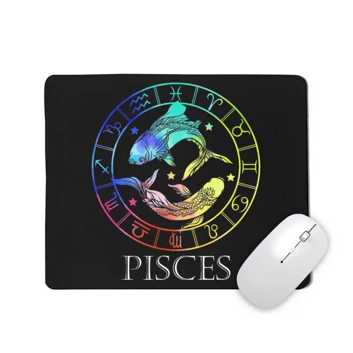 Zodiac Sign Pisces Mousepad