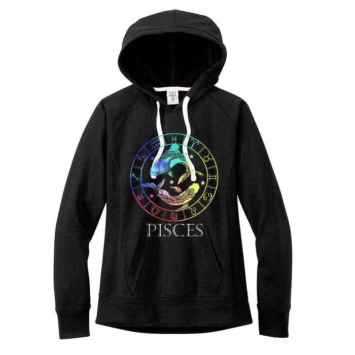 Zodiac Sign Pisces Women's Fleece Hoodie