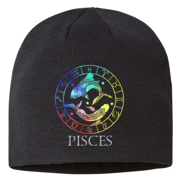 Zodiac Sign Pisces 8 1/2in Sustainable Knit Beanie