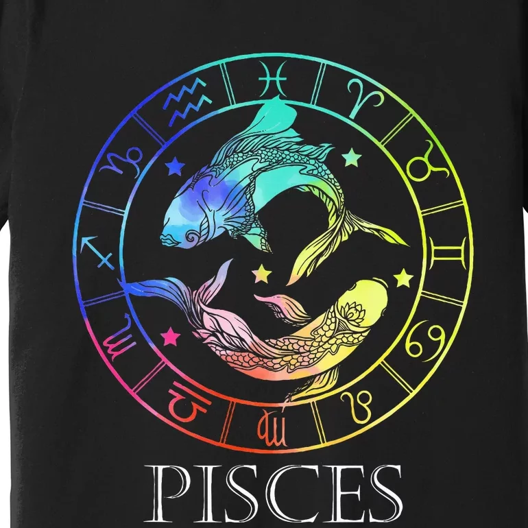 Zodiac Sign Pisces Premium T-Shirt