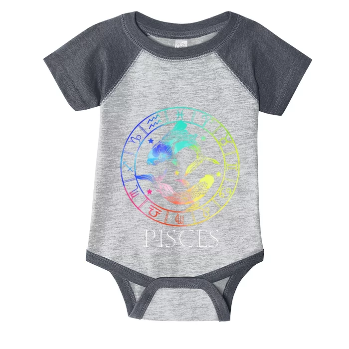 Zodiac Sign Pisces Infant Baby Jersey Bodysuit