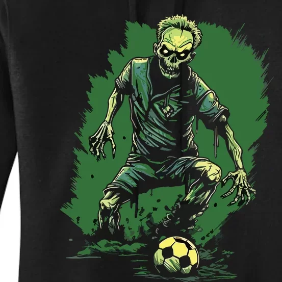 Zombie Soccer Player Halloween Costume Sport Women's Pullover Hoodie