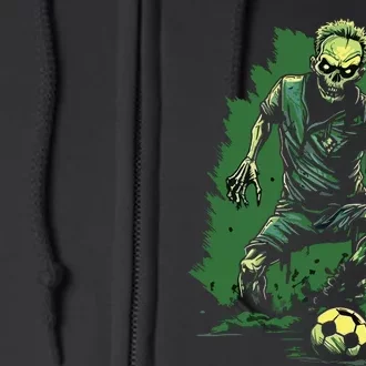 Zombie Soccer Player Halloween Costume Sport Full Zip Hoodie