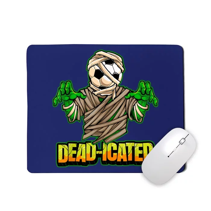 Zombie Soccer Player Scary Soccer Halloween Mousepad