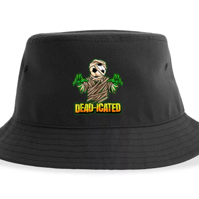 Zombie Soccer Player Scary Soccer Halloween Sustainable Bucket Hat