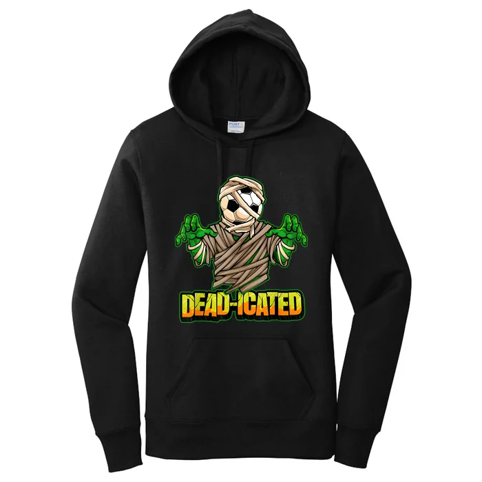 Zombie Soccer Player Scary Soccer Halloween Women's Pullover Hoodie