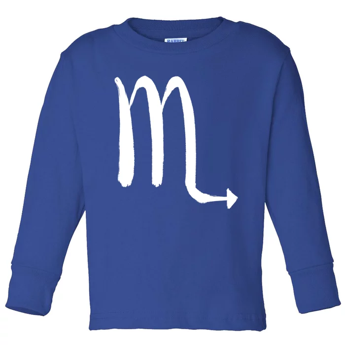 Zodiac Sign Scorpio Horoscope Cute Gift Toddler Long Sleeve Shirt