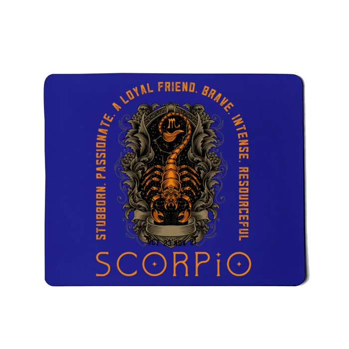 Zodiac Sign Scorpio Nocturnal Animal Scorpion Gift Mousepad